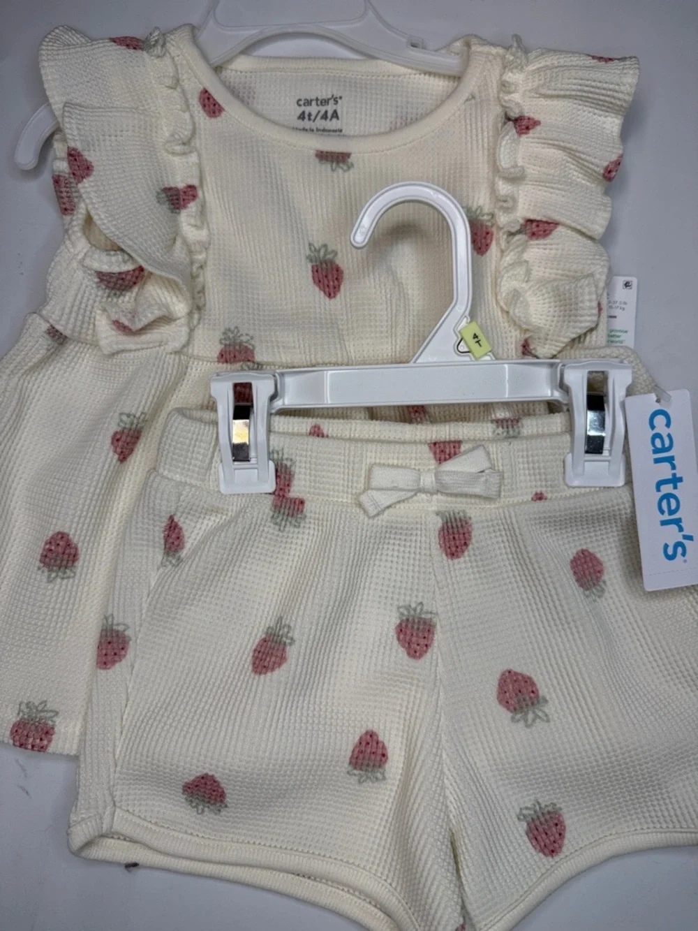 Carter's Toddler Girls Strawberry-Print Short-Sleeve Set